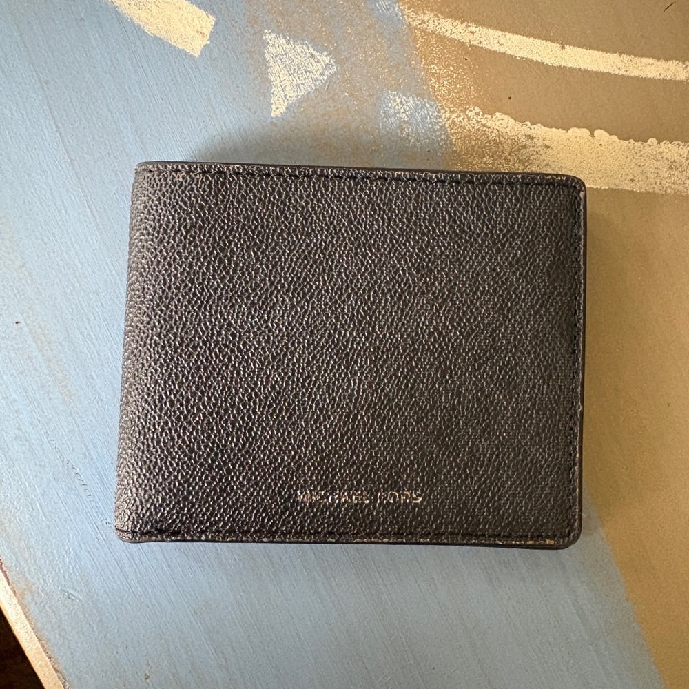 Michael Kors Men's Black Pebbled Leather Wallet